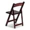 Atlas Commercial Products Wood Folding Chair, Mahogany with Black Pad WFC5MHG - alternate 4